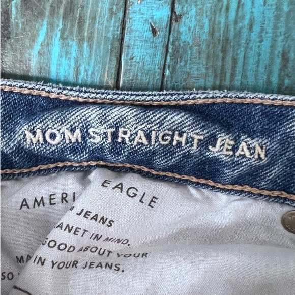 American Eagle Mom Straight Jeans Size 14 - Picture 9 of 13
